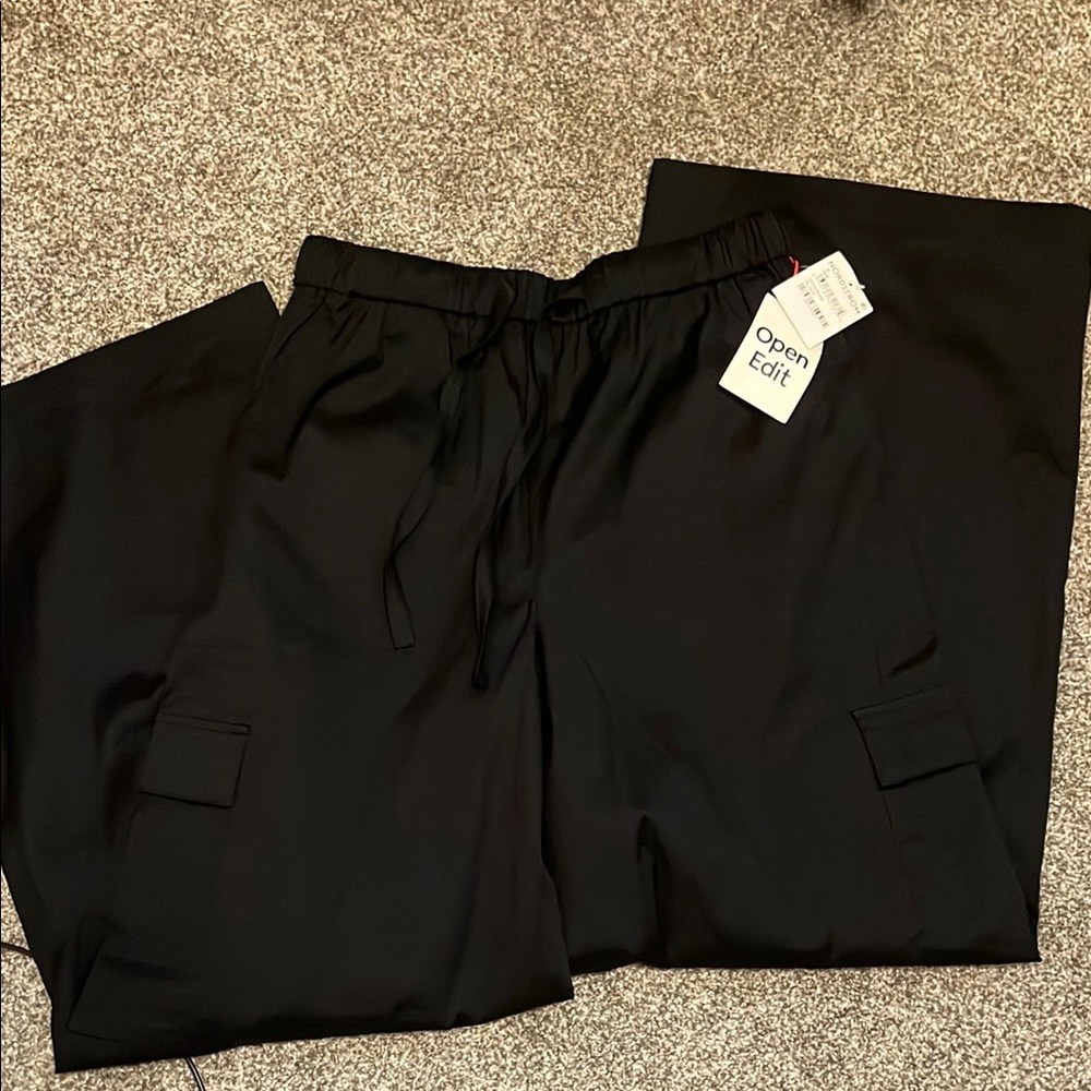 NWT size Small Open Edit Black Wide Leg pants